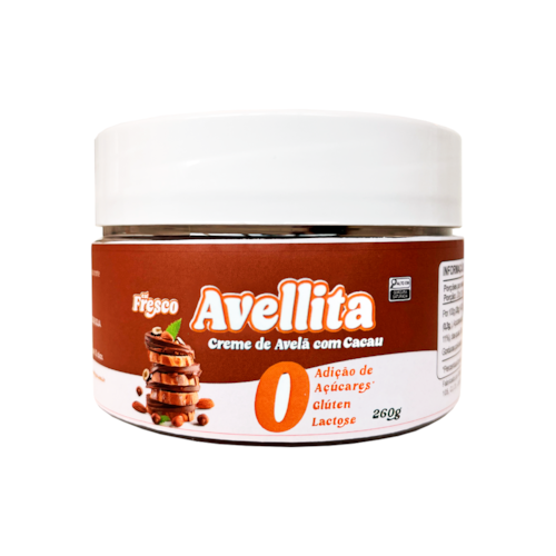 *AVELLITA - Creme de Avelã com Cacau - Fresco