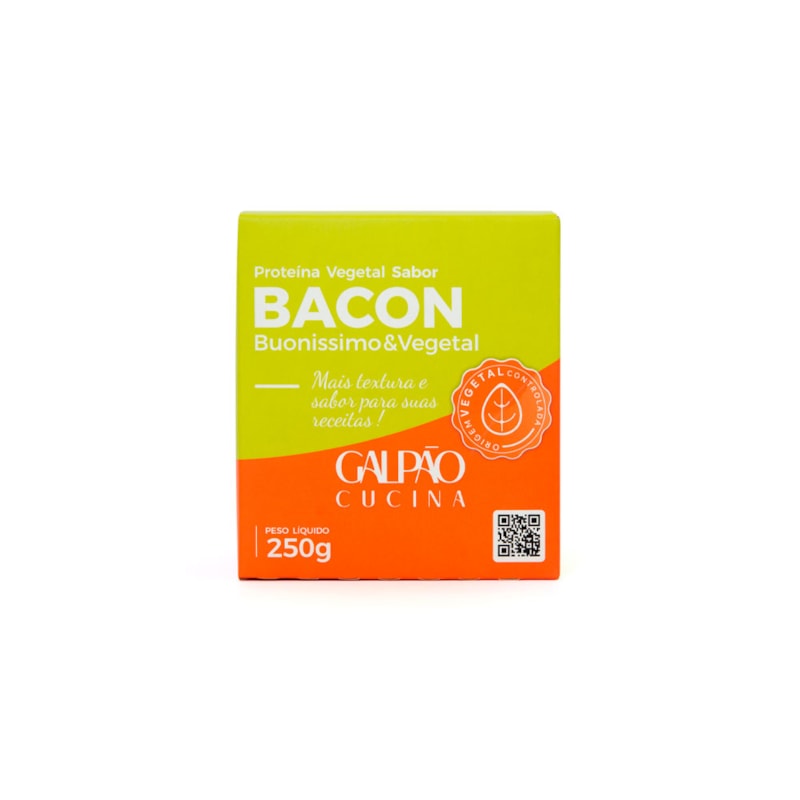 Bacon Vegetal 250g Galpão Cucina