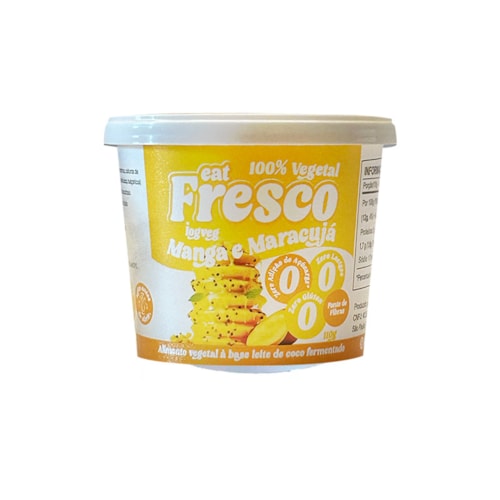 Iogurt Manga e maracujá base de coco Iogurt Manga e maracujá base de coco