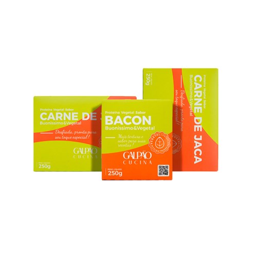Kit 1 Bacon + 2 Carne de Jaca Vegetal